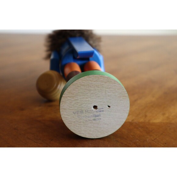 10.75" VEB Hodrewa Rothenthal German Democratic Republic Nutcracker Mushroom Man - Picture 10 of 13